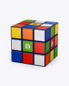 Glossy Rubik's Cube Mockup