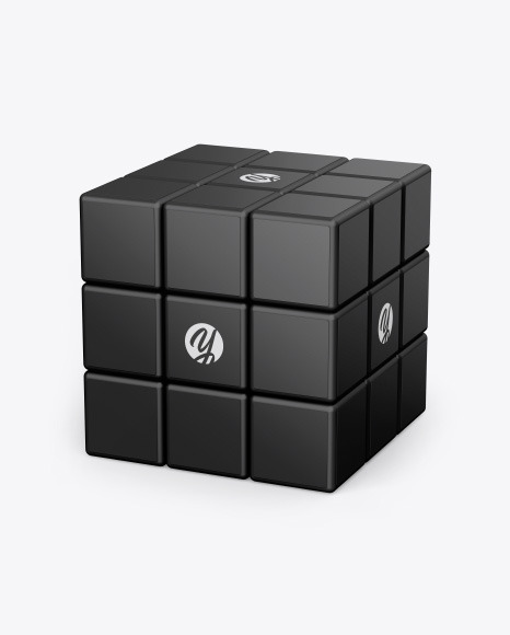 Glossy Rubik's Cube Mockup