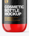 Plastic Cosmetic Bottle with Pump Mockup