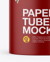 Matte Paper Tube Mockup