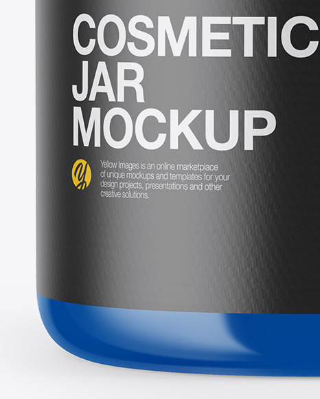 Glossy Cosmetic Jar Mockup