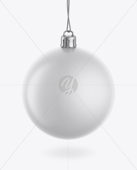 Matte Christmas Ball Mockup