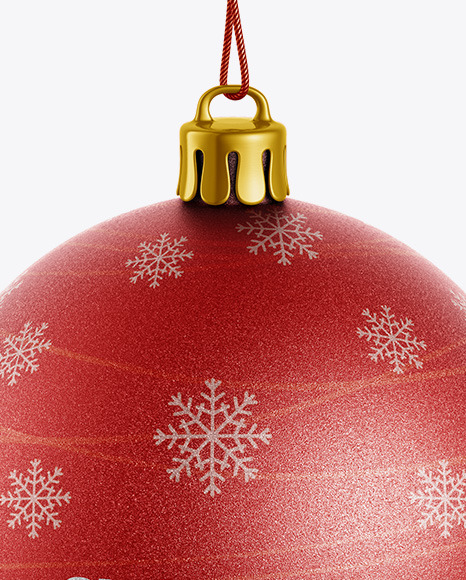 Matte Christmas Ball Mockup