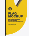 Matte Convex Flag Mockup