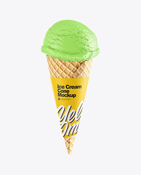 Ice Cream Cone Mockup