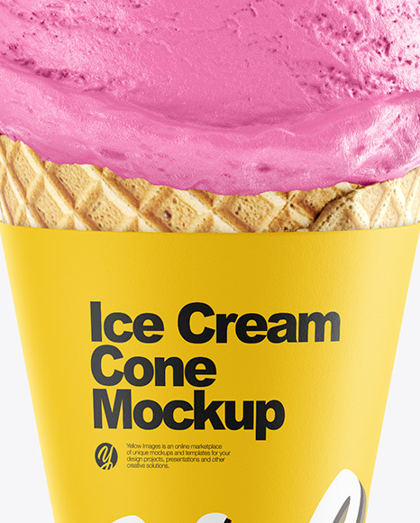 Ice Cream Cone Mockup