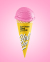 Ice Cream Cone Mockup