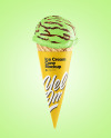 Ice Cream Cone Mockup