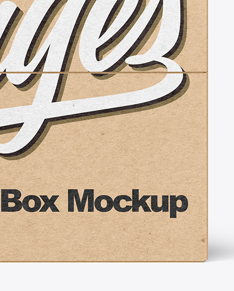 Kraft Paper Box Mockup