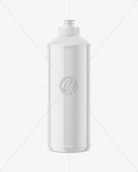 Glossy Detergent Bottle Mockup