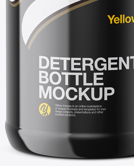 Glossy Detergent Bottle Mockup