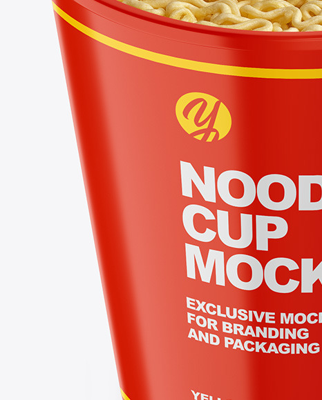 Glossy Noodle Cup Mockup