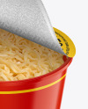 Glossy Cooked Noodle Cup Mockup