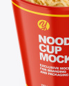 Glossy Cooked Noodle Cup Mockup