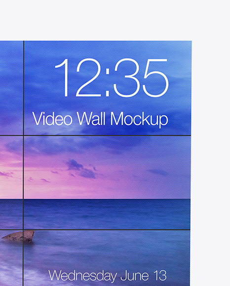 LCD Video Wall Mockup