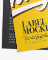 Two Matte Labels Mockup