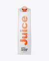 1L Matte Juice Package Mockup - Front View