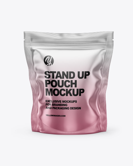 Matte Metallic Stand Up Pouch Bag Mockup - Stand+Up+Foil+Bag+Mock+Up+|+|+Designertale