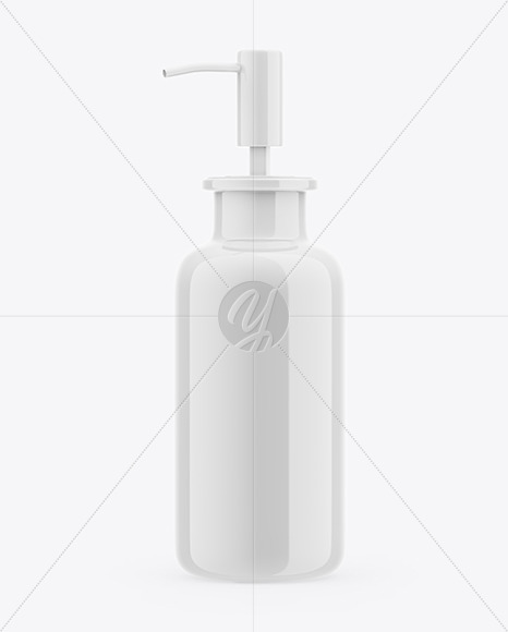 Glossy Cosmetic Bottle Mockup