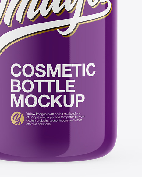 Glossy Cosmetic Bottle Mockup