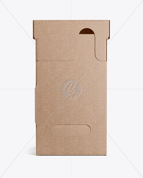 Kraft Paper Box - Front View