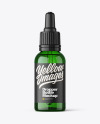 Green Glass Dropper Bottle Mockup