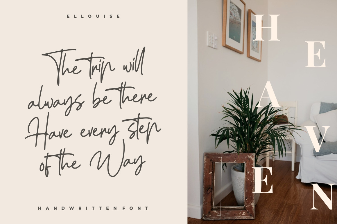 Ellouise - Handwritten Font