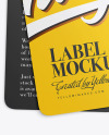 Two Matte Labels Mockup