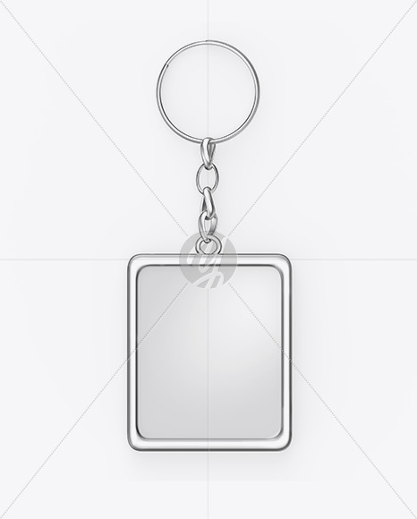 Metallic Keychain Mockup