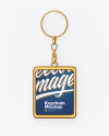 Metallic Keychain Mockup