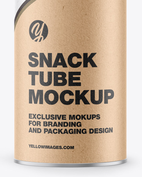 Kraft Snack Tube w/ Chips Mockup