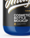 Glossy Cosmetic Bottle with Pump Mockup Glossy Cosmetic Bottle with Pump Mockup