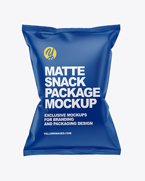 Matte Snack Bag w/ Tape Mockup