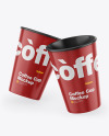 Glossy Coffee Cup Mockup