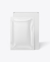 Paper Box with Glossy Sachet Mockup