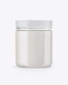 Clear Cosmetic Jar Mockup