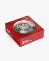 Box with Christmas Wreath Mockup Box with Christmas Wreath Mockup