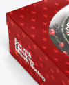 Box with Christmas Wreath Mockup Box with Christmas Wreath Mockup