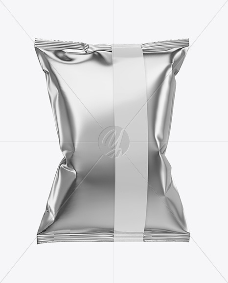 Metallic Snack Bag w/ Tape Mockup