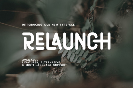 Relaunch Font - Letering