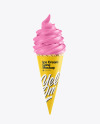 Ice Cream Cone Mockup