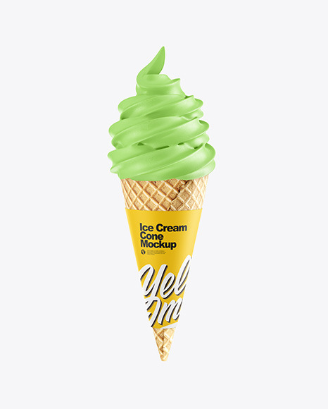 Ice Cream Cone Mockup