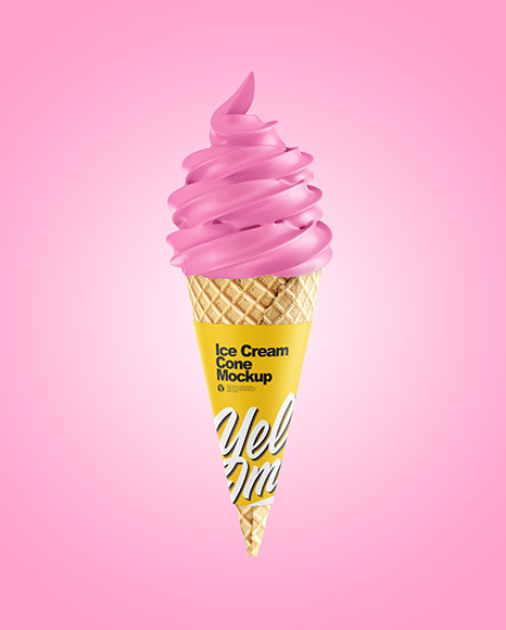 Ice Cream Cone Mockup