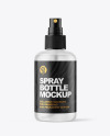 Frosted Spray Bottle Mockup