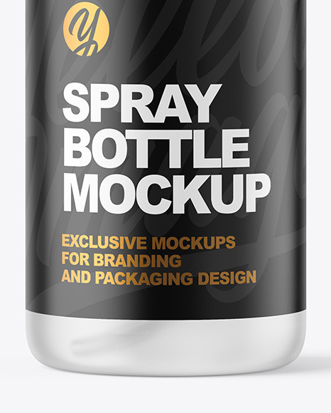 Frosted Spray Bottle Mockup