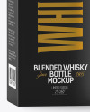 Whiskey Bottle with Box Mockup