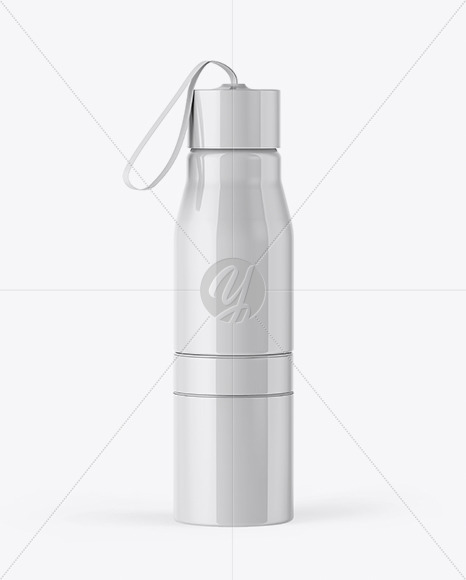 Glossy Water Bottle Mockup