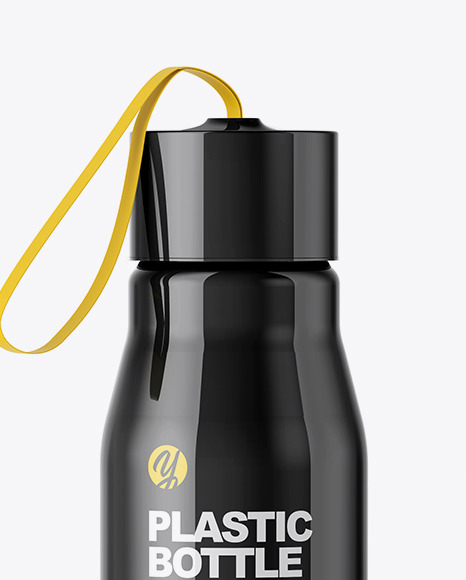 Glossy Water Bottle Mockup