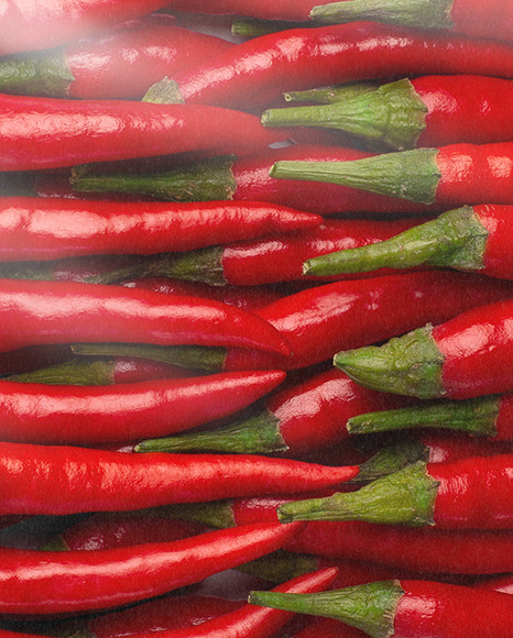 Plastic Tray With Red Chili Peppers Mockup