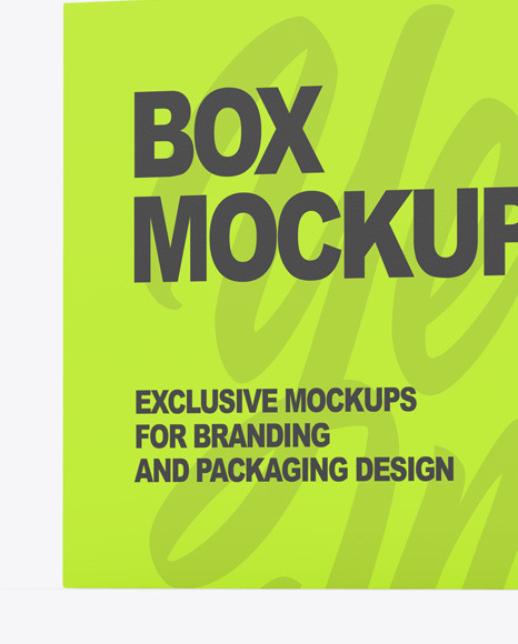 Paper Box Mockup